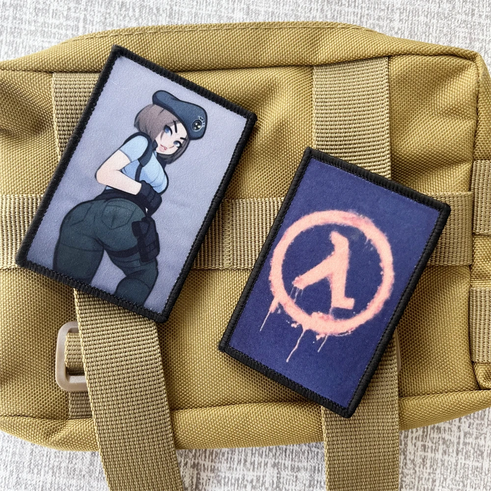 Parches de insignia de moral BLACK GUNS MATTER, mochila táctica de esqueleto de Anime, pegatina impresa de la libertad con pistola 2A Angel Woman Patriot - imagen 3