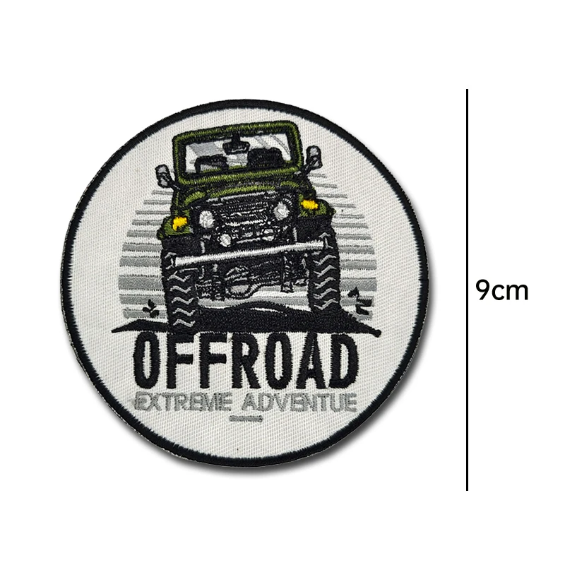 Parches bordados para motocicleta y vehículo todoterreno al aire libre, brazalete, parche de tela, gancho de tela, mochila, aplique de insignia táctica - imagen 5