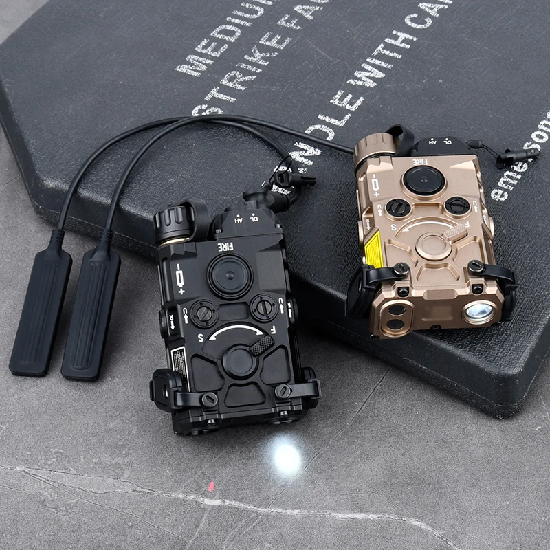 Mira láser táctica OGL con láser rojo/verde/azul y estroboscópico IR, brillo ajustable y soporte de riel de 20mm para Airsoft/Caza - imagen 4