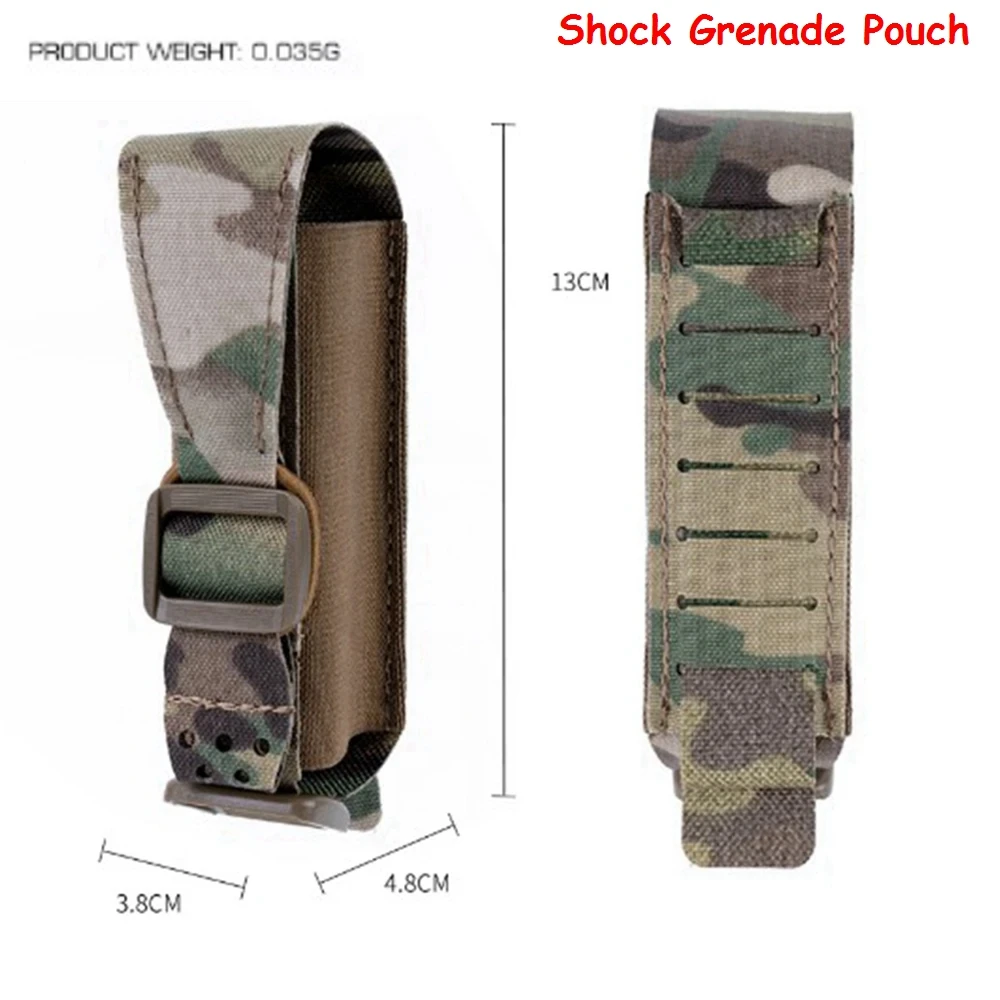 Bolsa táctica multiusos MOLLE para granadas cargador linterna - imagen 4