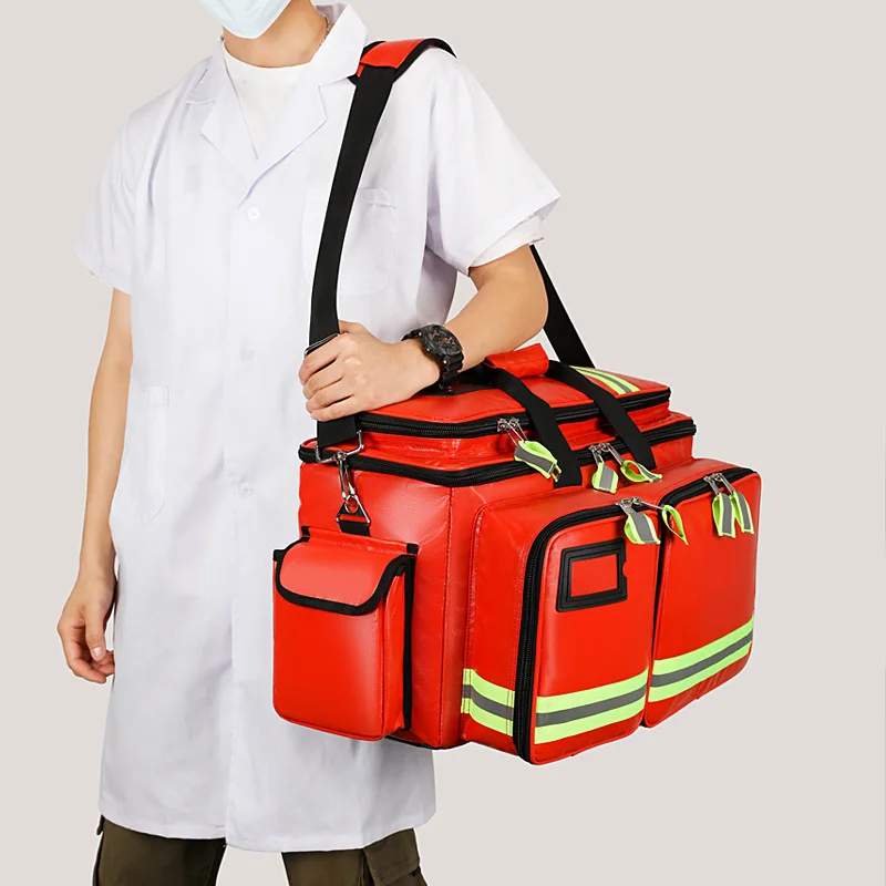 Parche de rescate de gran capacidad, mochila con cilindro de oxígeno 2l3l, mochila respiradora, torniquete de electrocardiograma, bolsa de tocador Aed - imagen 5