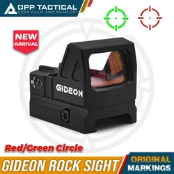 Mira Telescópica Gideon Optics Rock Sights 3 MOA con Retícula Circular y de Punto Roja/Verde, Montaje RM, para Caza