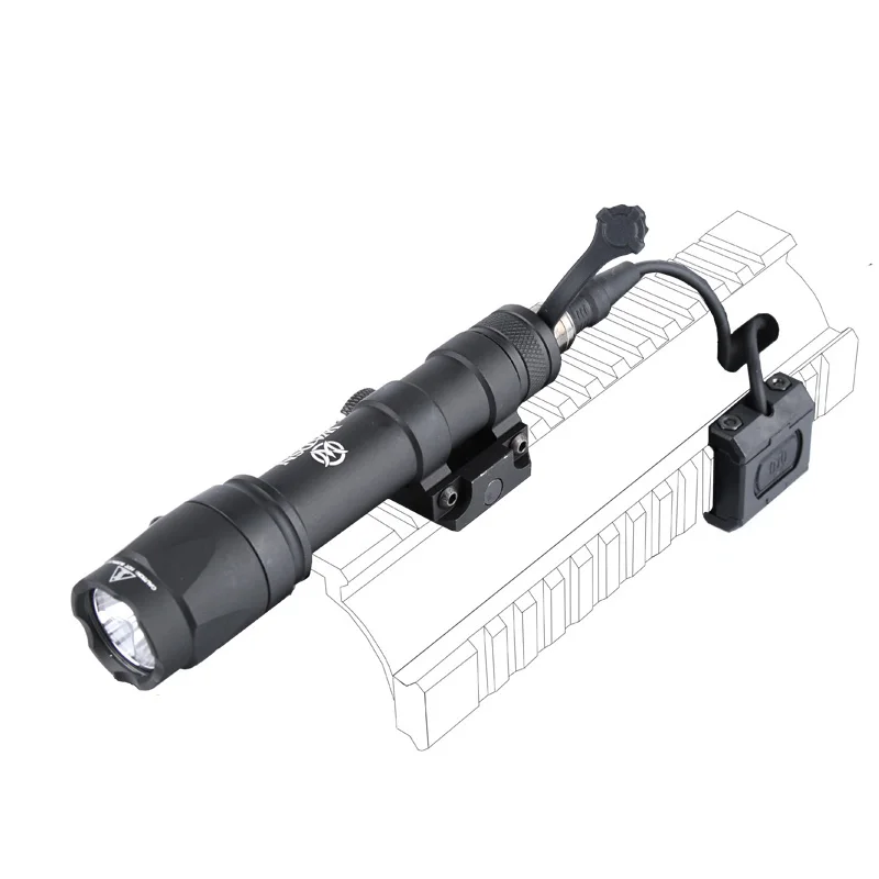 WADSN-Juego de linterna con interruptor Modbutton M600C de Metal, luz de explorador táctica para Pictinny, riel de 20mm, caza, luz Wenpon Airsoft - imagen 3