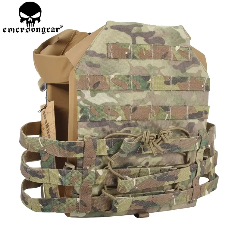 EMERSONGEAR-Chaleco MOLLE JPC Airsoft Paintball Molle, portador de placa protectora de pecho, chaleco de combate multicamuflaje EM7344 - imagen 2