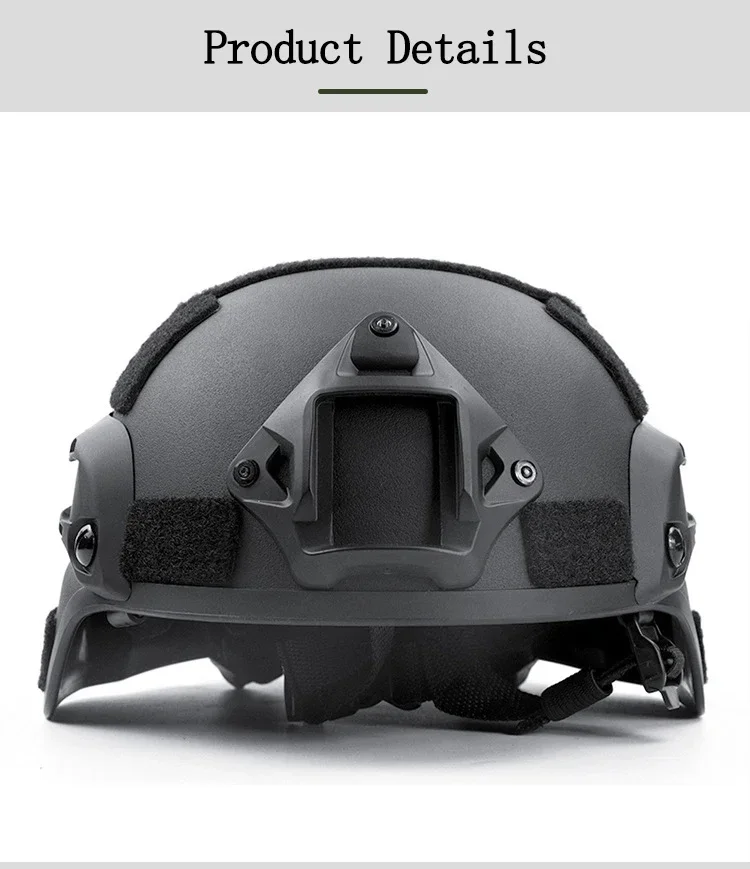 Vista frontal del casco MICH2000