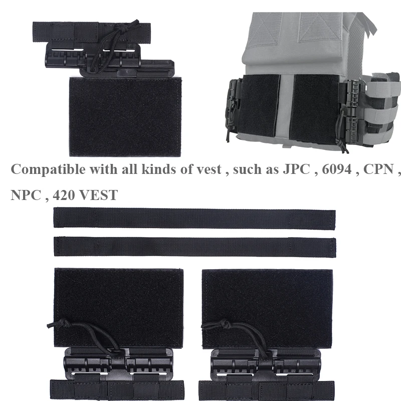 Sistema táctico Molle de liberación rápida militar JPC CPC 6094 420 conjunto de accesorios para chaleco de caza chaleco hebilla de liberación rápida 1 uds/2 uds - imagen 5