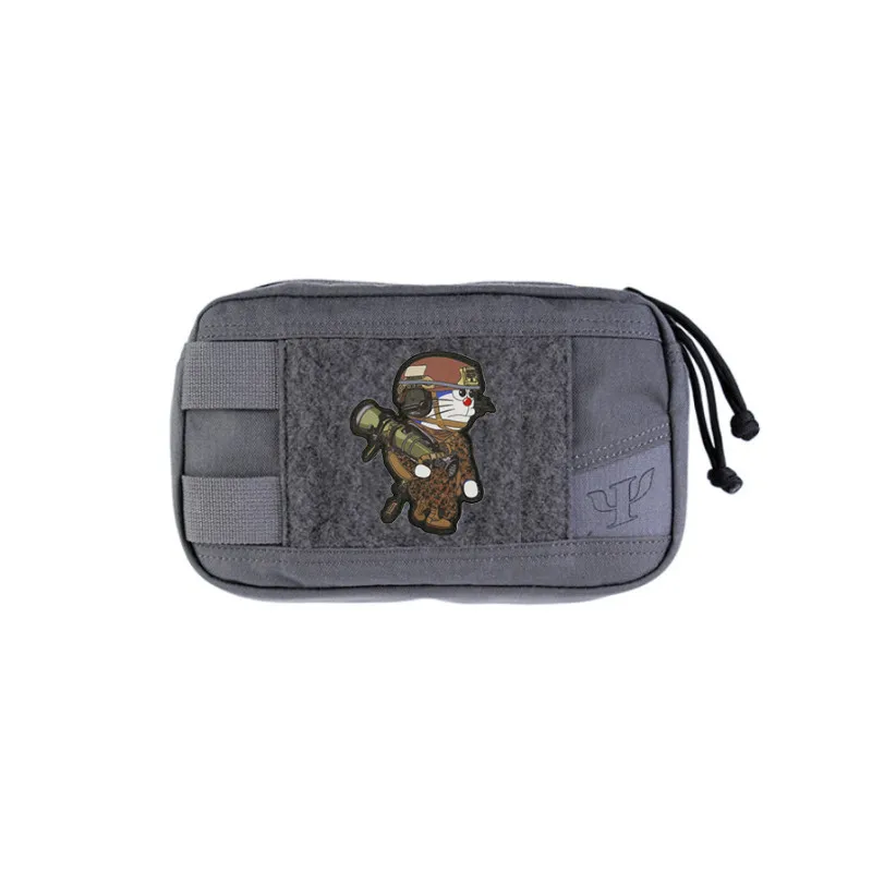 Parches de impresión DoraMarine, insignia de armas para casco táctico, calor térmico de gato para decoración de bolsas de ropa - imagen 3