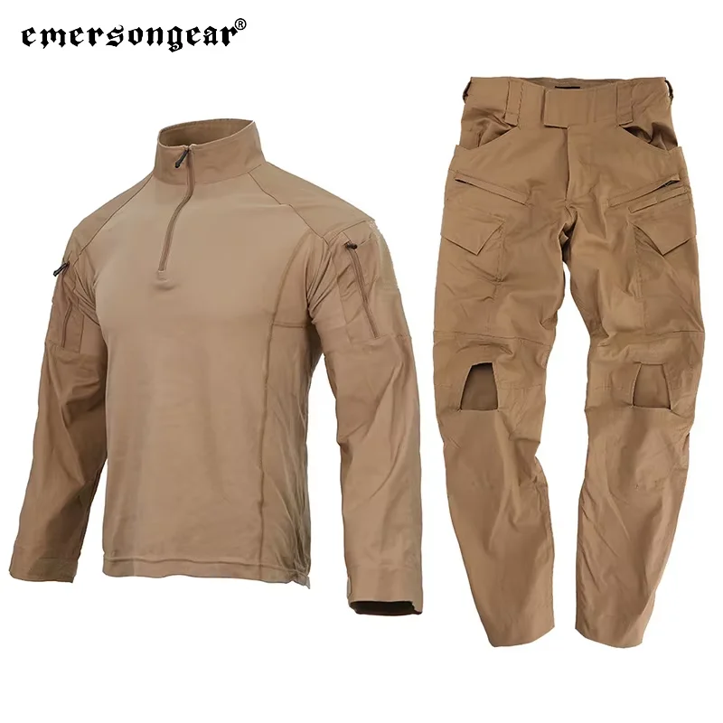 Conjunto de Uniforme de Combate Táctico E4 Emersongear, Camisas de Camuflaje para Hombre, Pantalones, Tops, Pantalones Cargo de Servicio, Trajes para Campamento, Caza y Entrenamiento - imagen 2