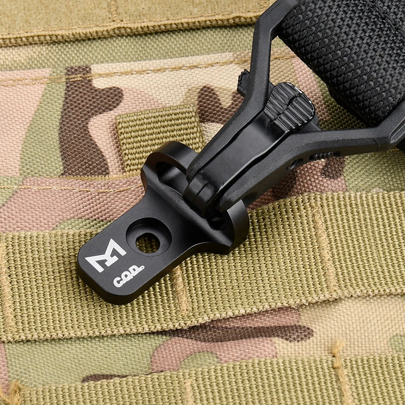 KDA MLOK KEYMOD Correa táctica para el hombro hebilla para la caza al aire libre Airsoft Gear QD Sling anillo giratorio accesorio AR15 AK47 - imagen 4