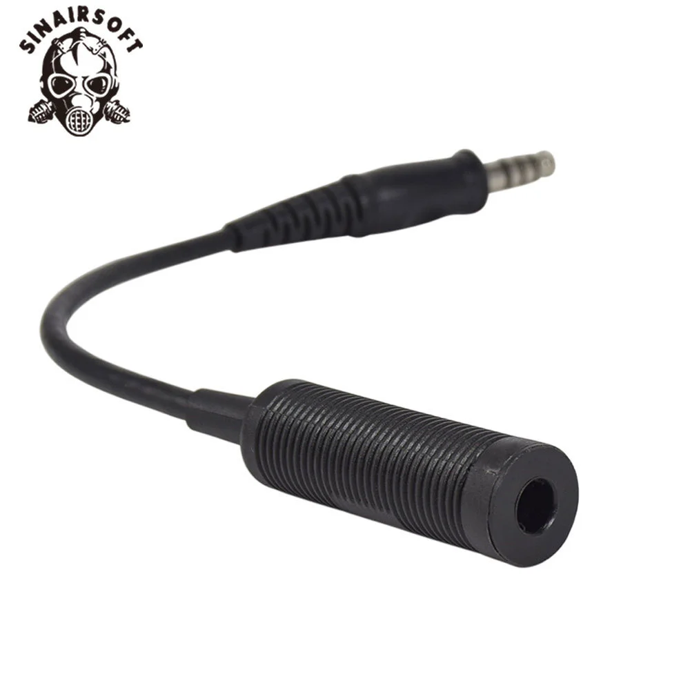 Adaptador de transformación de cableado para auriculares tácticos Z, cascos militares con micrófono para tiro de Paintball y caza, elemento PTT - imagen 4