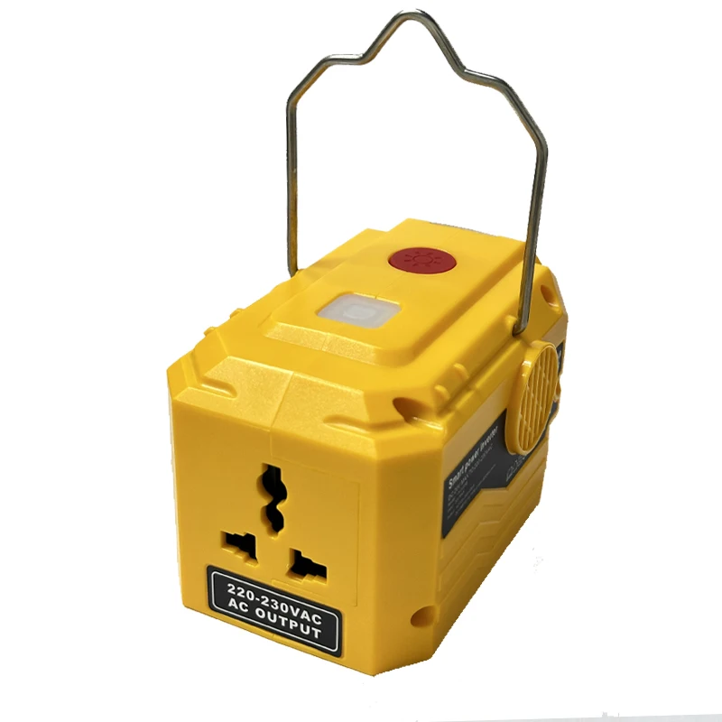 Inversor de energía portátil para exteriores, dispositivo de 220V, con luz LED, para batería de iones de litio de 18V y 20V - imagen 3