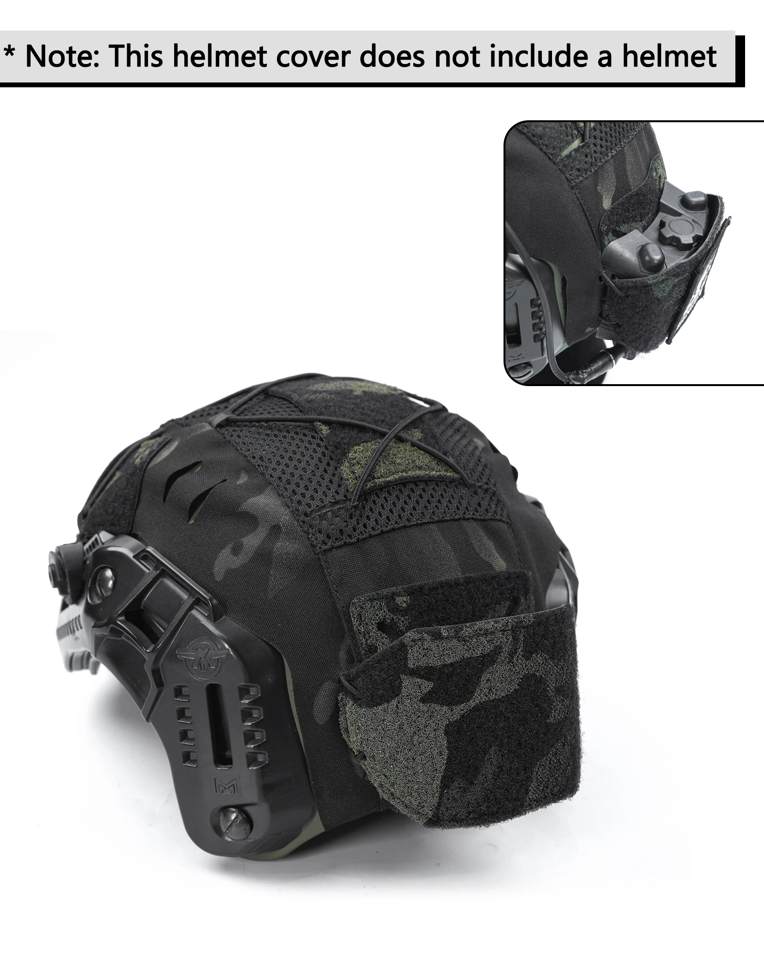 Cubierta de casco táctico Mtek, equipo de protección de malla, accesorio para caza de Airsoft al aire libre - imagen 5