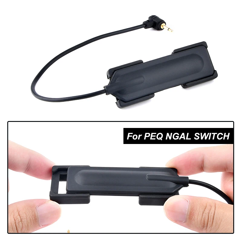 Panel de bolsillo para linterna táctica HL-X PEQ-15 D2, almohadilla de presión de nailon, ranura para interruptor de luz para arma, compatible con riel Picatinny de 20MM, Mlok Keymod - imagen 2