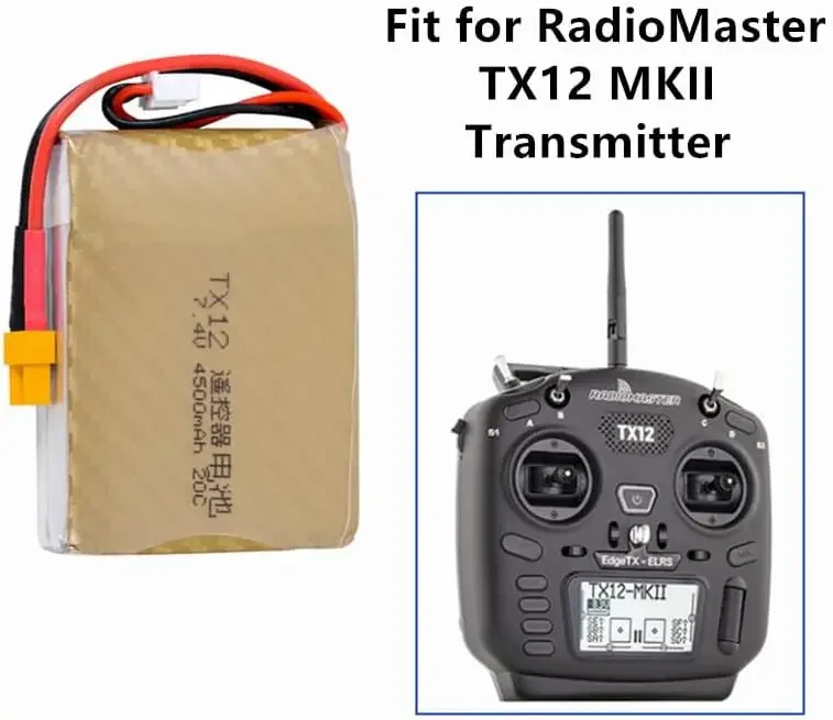 Batería LiPo RadioMaster TX12 conector XT30 y carga USB - imagen 3