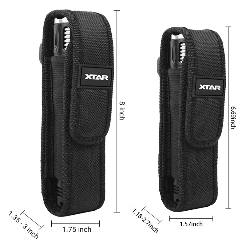 Bolsa para linterna XTAR T220 Fenix de 5 "-8", funda para linterna LED Molle para trabajo al aire libre, caza, Camping, senderismo, bolsa para linterna multiherramienta - imagen 5