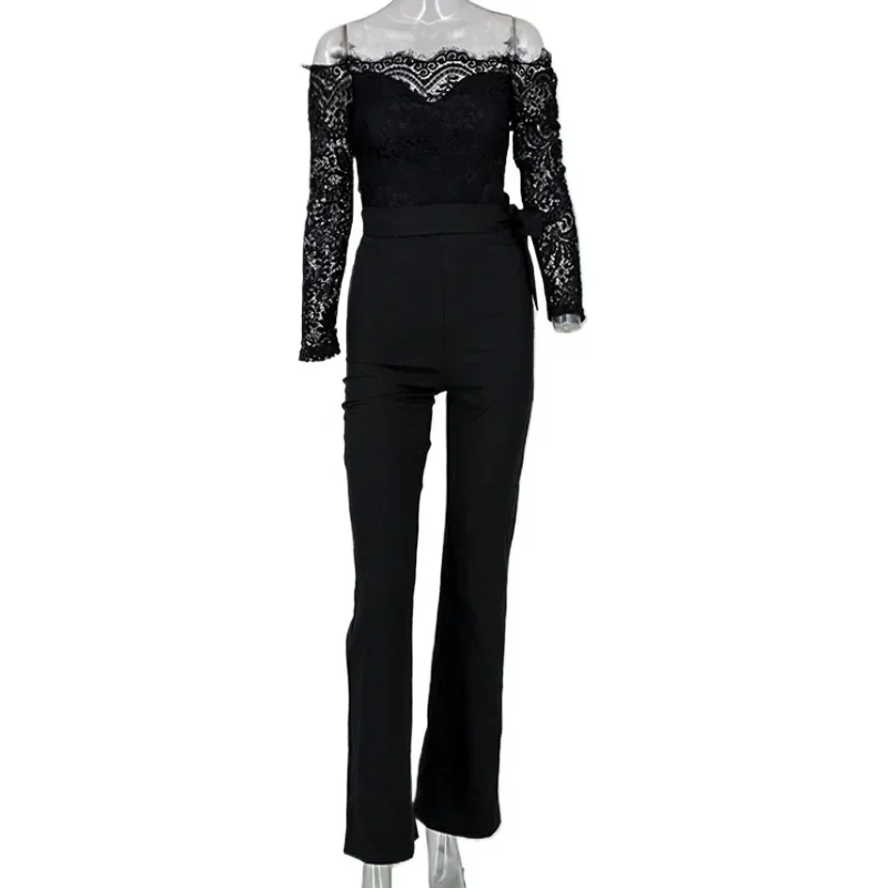 Yoga Pants Maternity Clothing Sets Women Lace Jumpsuits  Backless Sleeveless Long Rompers Summer Slim Playsuit Clubwear - imagen 3