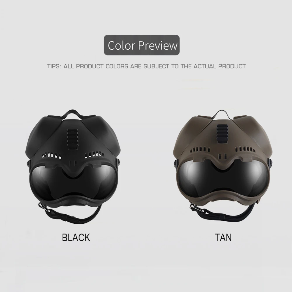 Casco táctico K9 para perro grande con gafas protectoras - imagen 3