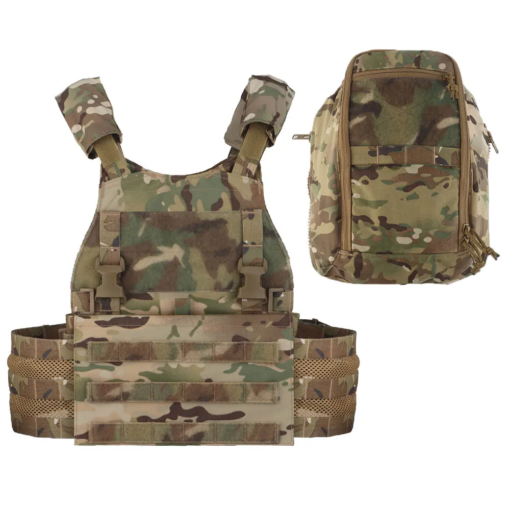 Chaleco táctico de escarabajo con bolsa trasera, chaleco multifuncional para caza al aire libre, tiro, Airsoft, portador de placa, equipo de protección