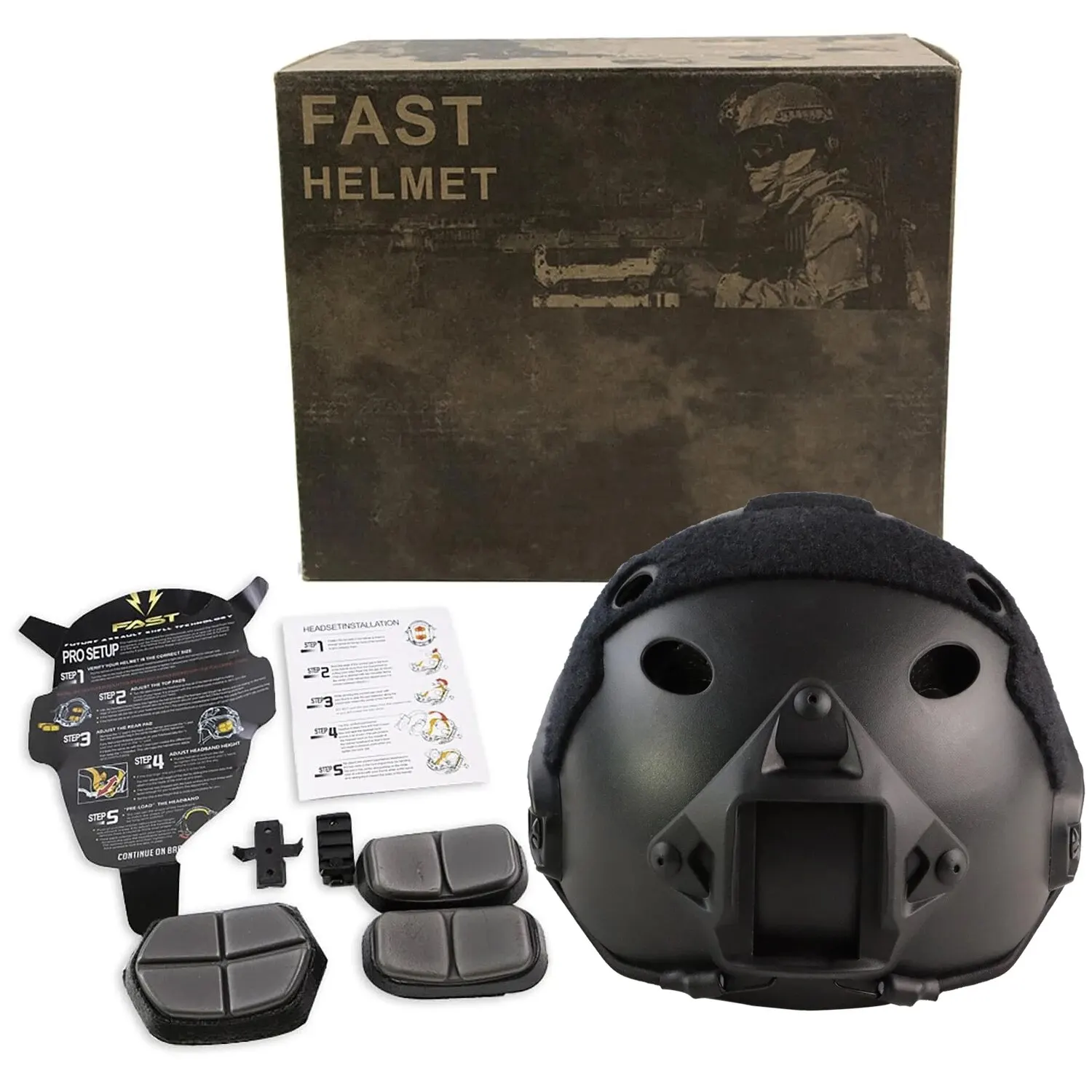 Casco táctico rápido estilo PJ para Airsoft Paintball caza y tiro - imagen 5