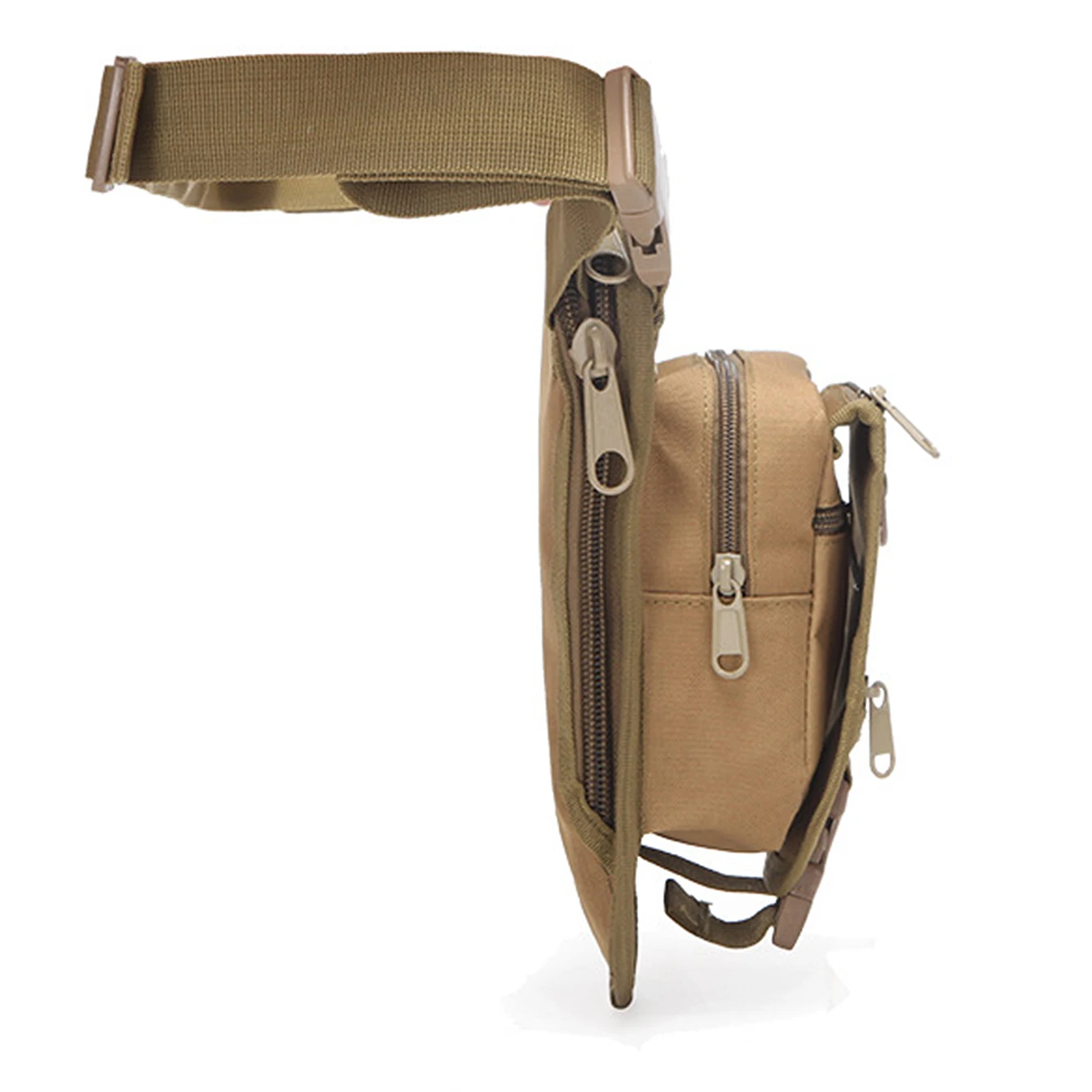 Riñonera ajustable para deportes al aire libre de hombre con múltiples bolsillos y riñonera duradera adecuada para senderismo y acampada - imagen 4