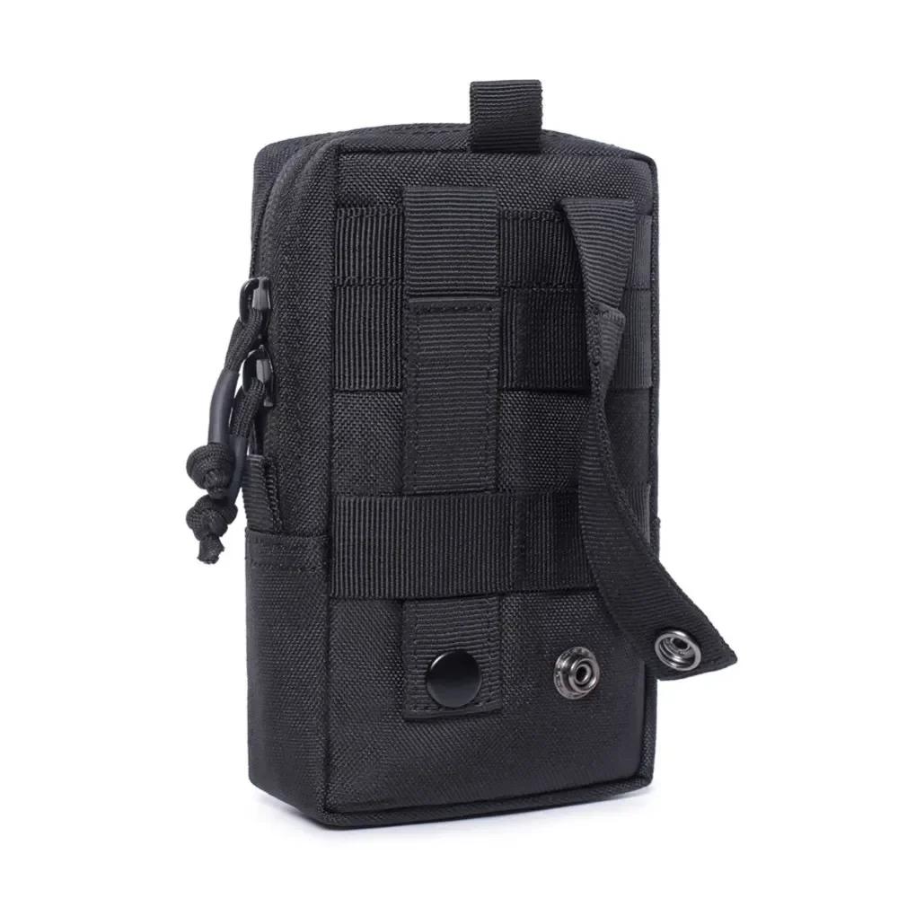 Bolsas de cintura de nailon 1000D para acampar, senderismo, ciclismo, impermeables, 6,7 pulgadas, herramientas para llaves de teléfono, bolsa de utilidad pequeña, bolsas tácticas para hombres - imagen 5