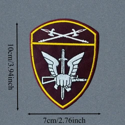 Parche Chevron táctico bordado con velcro – Insignia moral militar