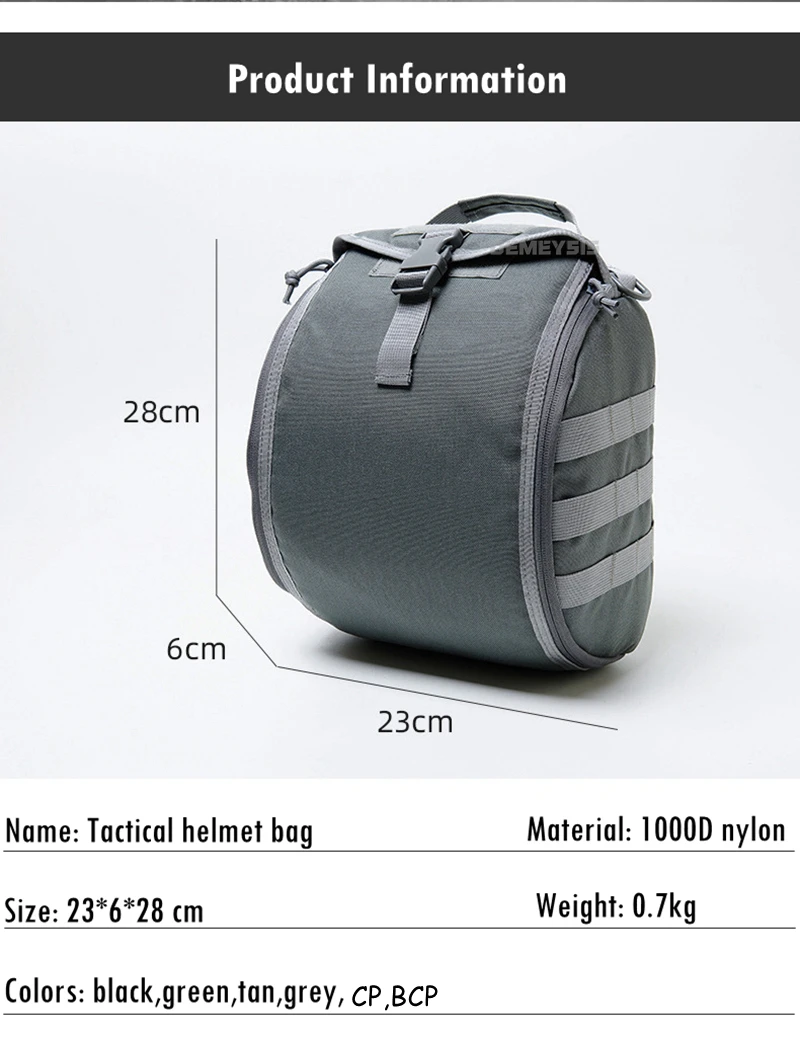 Bolsa táctica acoplada a equipo MOLLE