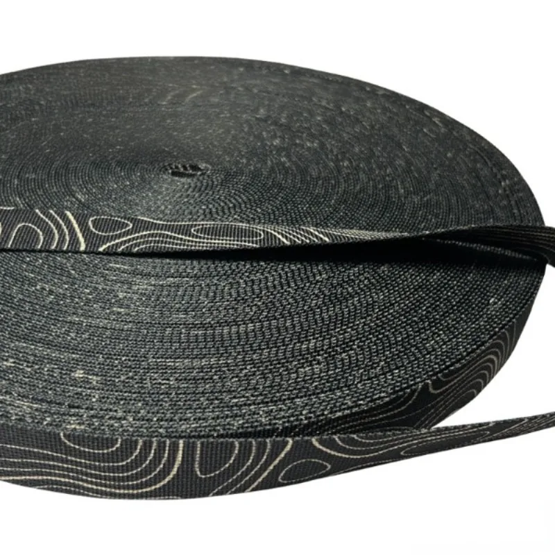 Correas de camuflaje para terreno negro, tiras de ribete no elásticas para bolsa, cinturón de equipaje, accesorio de tela, 10/3/1 metros de largo, 2,5 cm de ancho - imagen 4