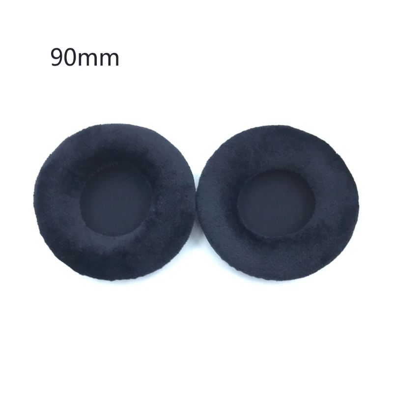 Almohadillas para auriculares, cubiertas terciopelo, 60mm-110mm, almohadillas para auriculares, repuestos, envío directo - imagen 3
