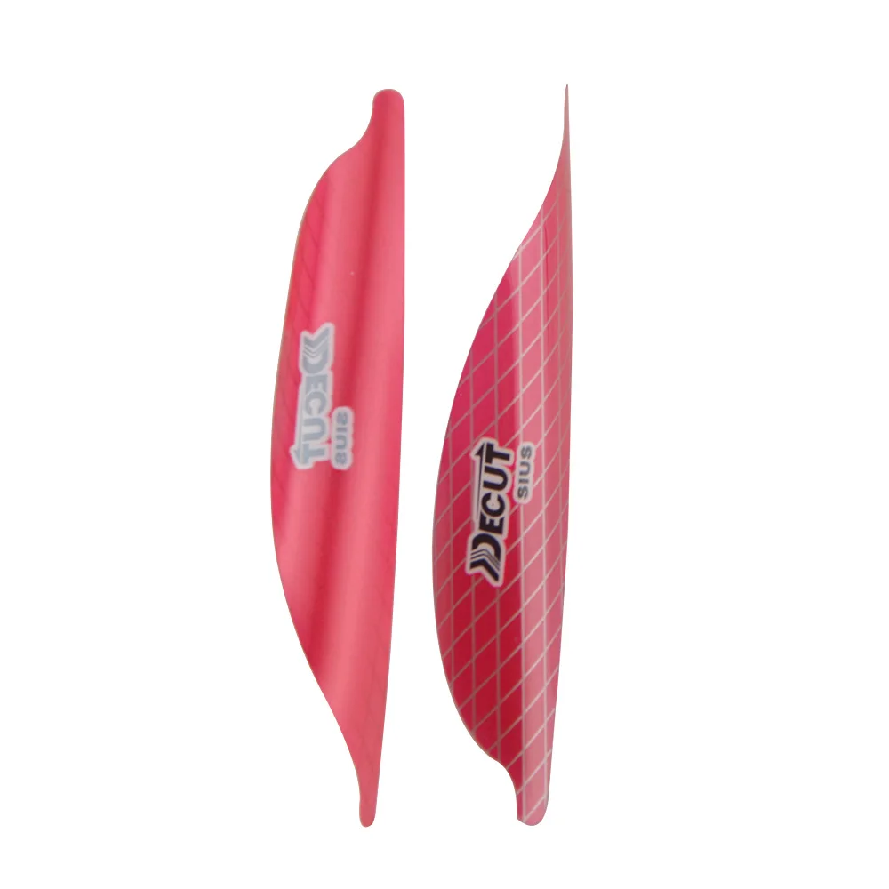 50 Uds. De paletas giratorias de 1,56/1,75/2 pulgadas, ala derecha, lazo de pluma en espiral, tiro con arco, caza al aire libre, paletas de flecha DIY con cinta adhesiva - imagen 2