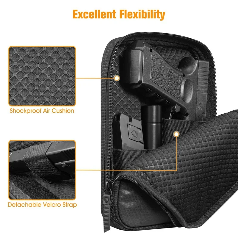 Bolsa de pistola para hombre, riñonera suave con funda para pistola, cinturón de cintura, bolsa para arma de fuego, ideal para uso diario - imagen 2