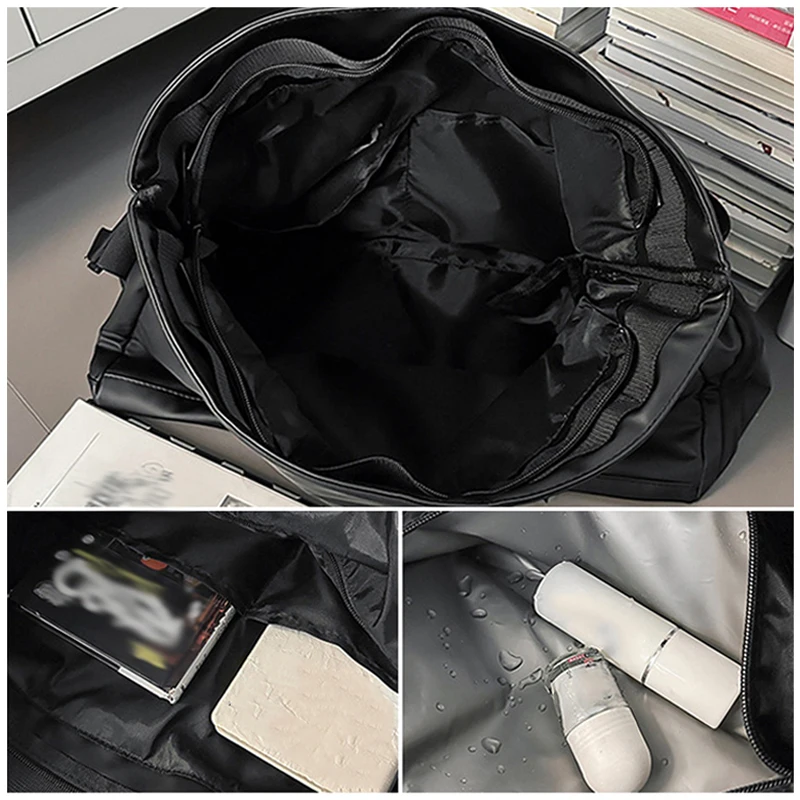 Bolso de hombro deportivo para gimnasio con paquete de zapatos, viajes al aire libre, Yoga, natación, desplazamientos, bolso grande seco y húmedo para viaje de negocios, bolso de fin de semana - imagen 3