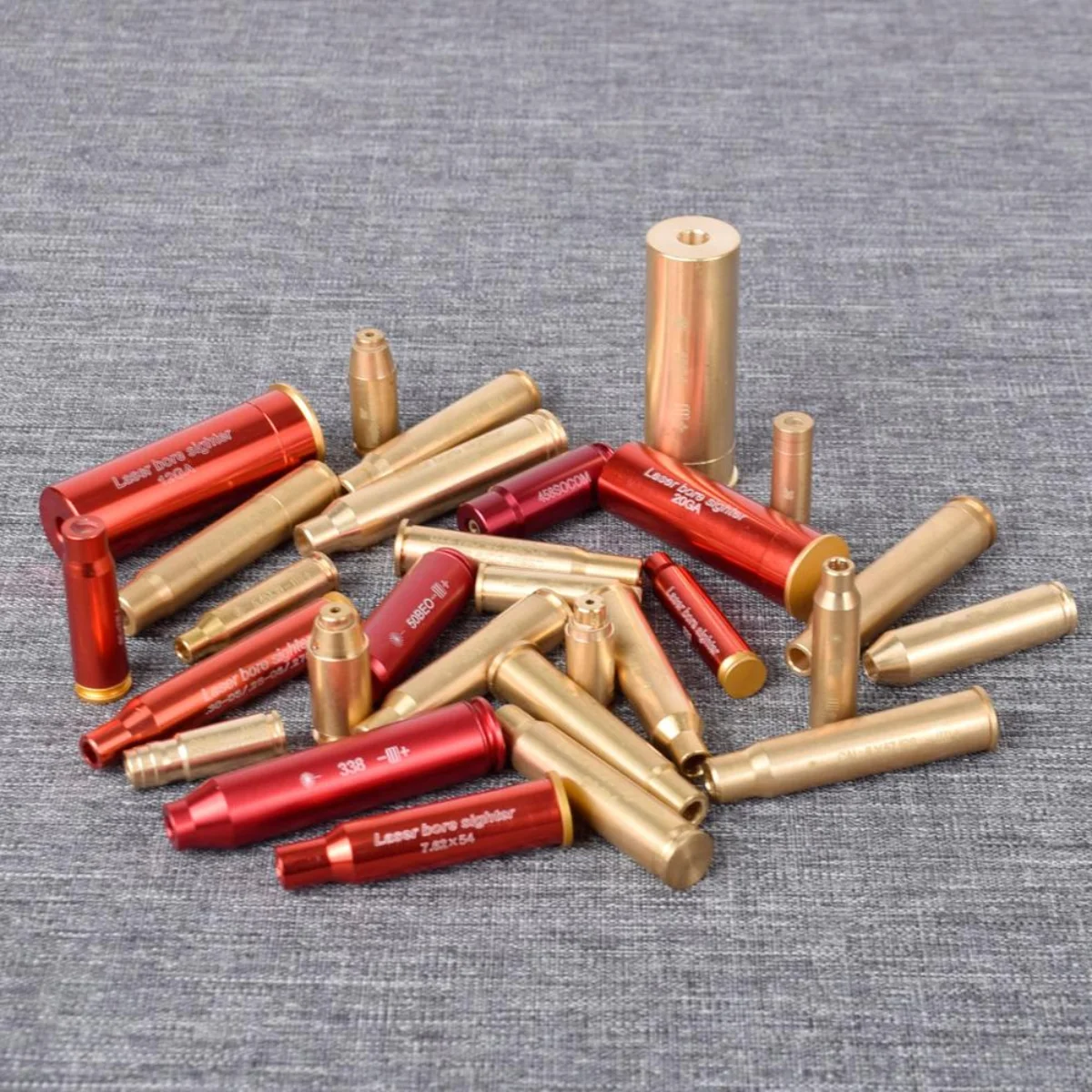 Con batería táctica 12GA 20GA.223 7,62x54 7,62x39 9mm cartucho láser rojo Boresighter para pistola Rifle colimador - imagen 2