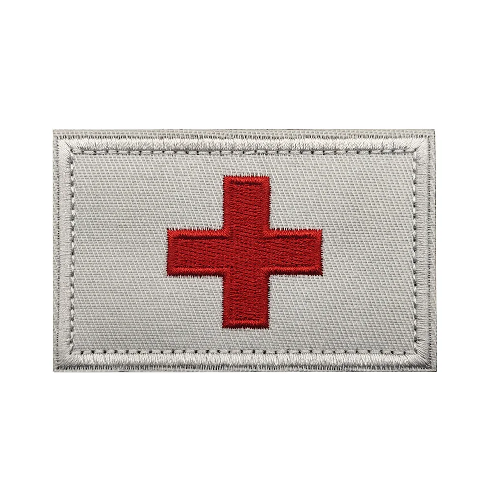 Parche bordado bandera Suiza con velcro para equipo táctico - imagen 2