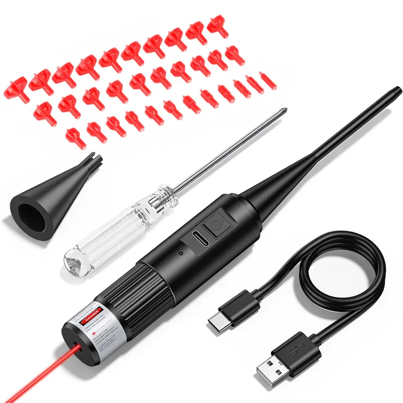 Kit de mira láser roja y verde para caza, colimador calibre.177 a 12GA - imagen 5