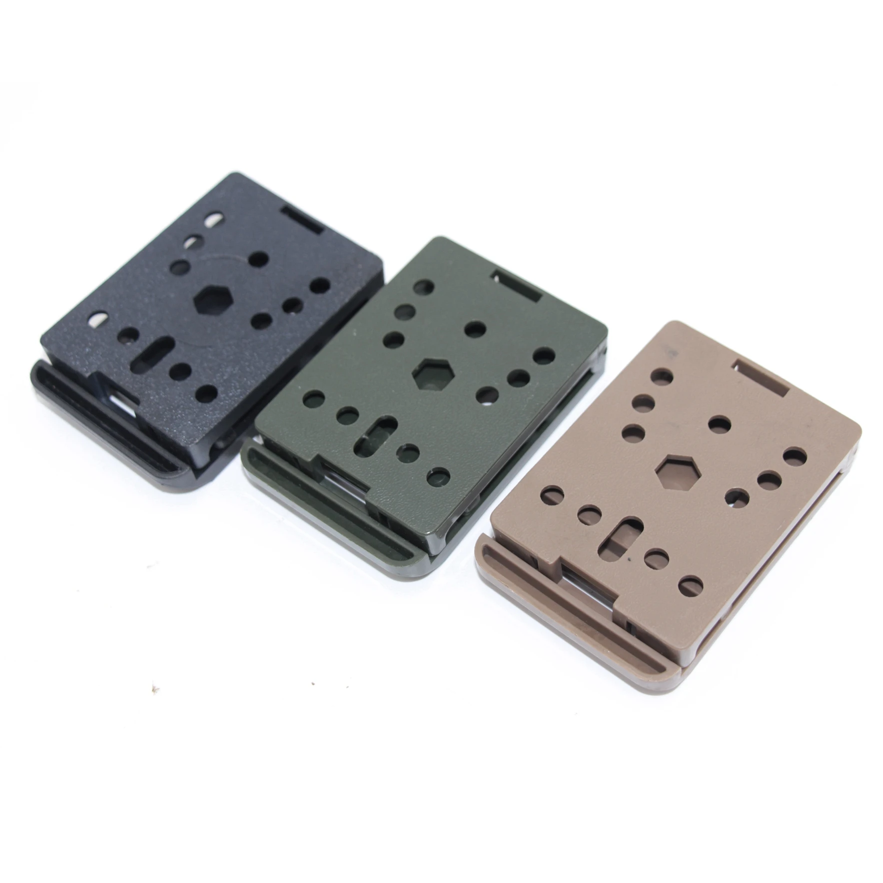 Funda para pistola, bucles para cinturón, Clips de fijación de montaje, adaptador, funda para cuchillo, funda K, funda Kydex, Clicp trasero giratorio de 360 grados