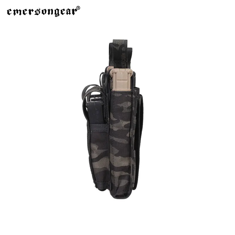 Emersongear 5,56, bolsa Triple abierta para pistola Mag, bolsa para juego de guerra Airsoft Mag, bolsa táctica Molle para revistas, nailon EM6363 - imagen 5
