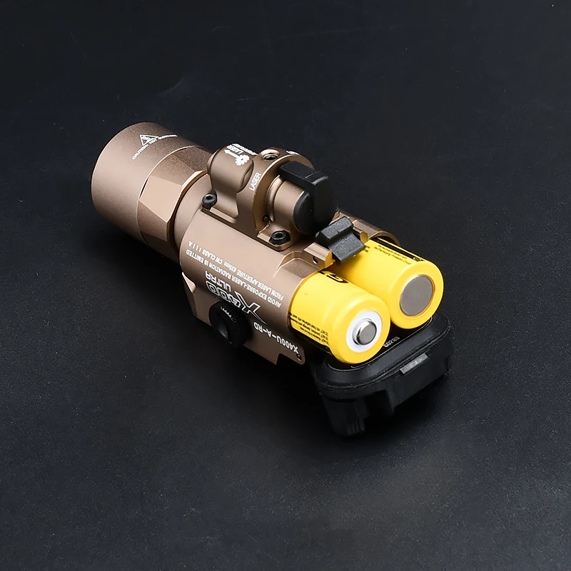 Linterna táctica X400 Ultra X400U, mira láser de punto rojo y verde, luz de explorador de caza, foco de alta potencia de 510 lúmenes, compatible con riel de 20MM - imagen 3