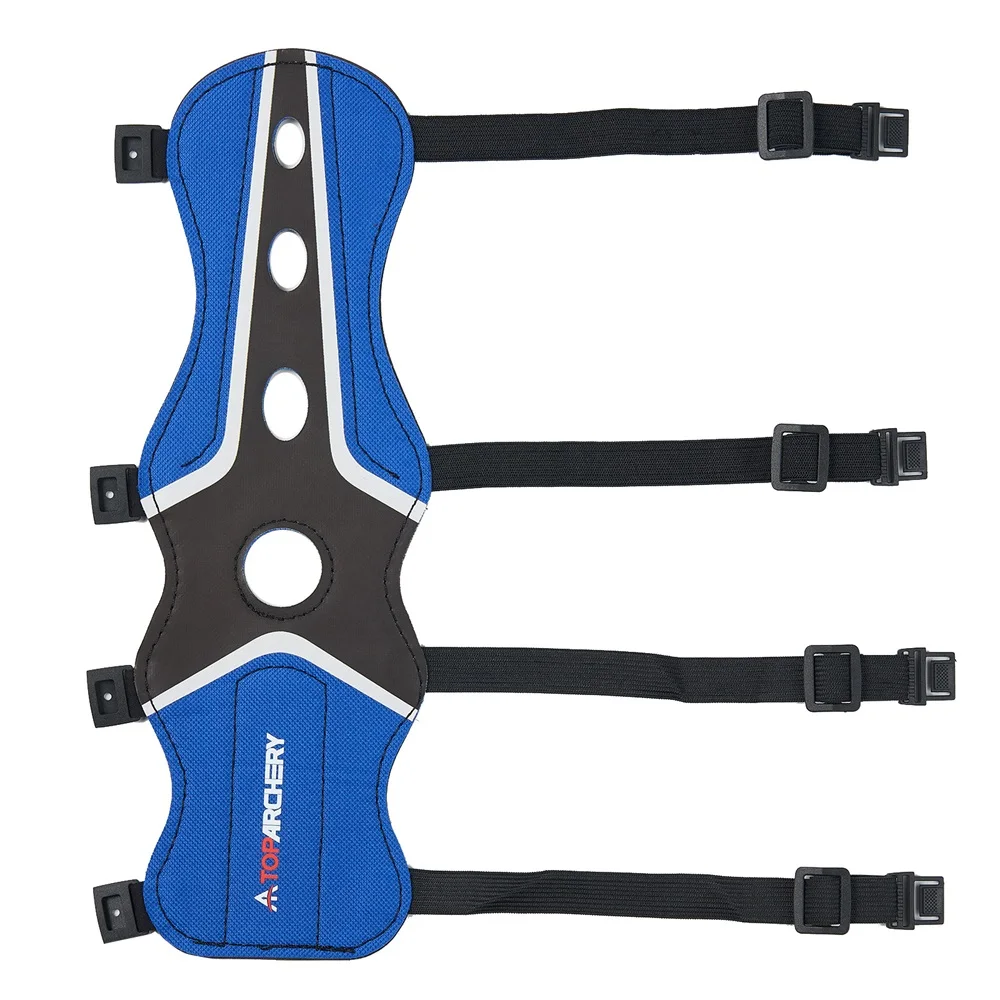 Protector de brazo de tiro con arco Toparchery, protector ajustable, accesorio de 4 correas, tiro ligero para caza, tiro al bersagón, adulto, Unisex - imagen 2