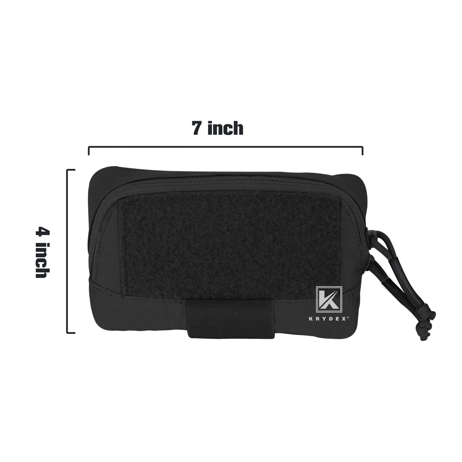 KRYDEX-bolsa de administración táctica MOLLE/cinturón, Panel organizador de almacenamiento, 4x7 pulgadas, color negro - imagen 5