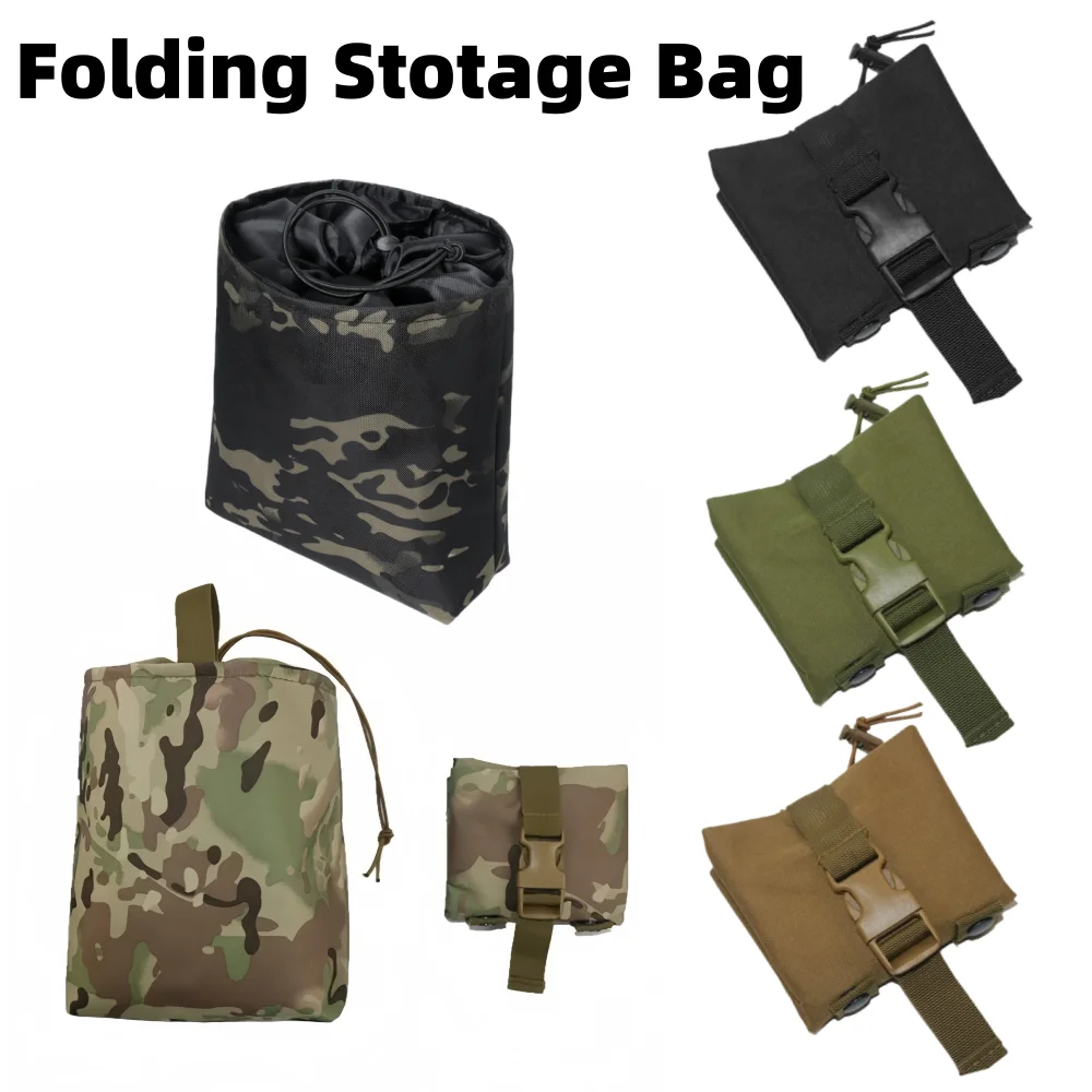 Bolsa plegable Molle para revistas, bolsa de herramientas EDC para munición militar Airsoft, funda plegable para recuperación de utilidad