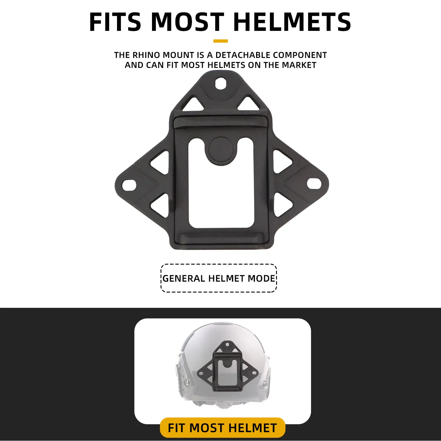 BOOIU VAS casco cubierta Modular Bungee Wilcox L4 NVG adaptador de montaje para FAST MICH WENDY casco táctico a prueba de balas NVG Brack - imagen 4