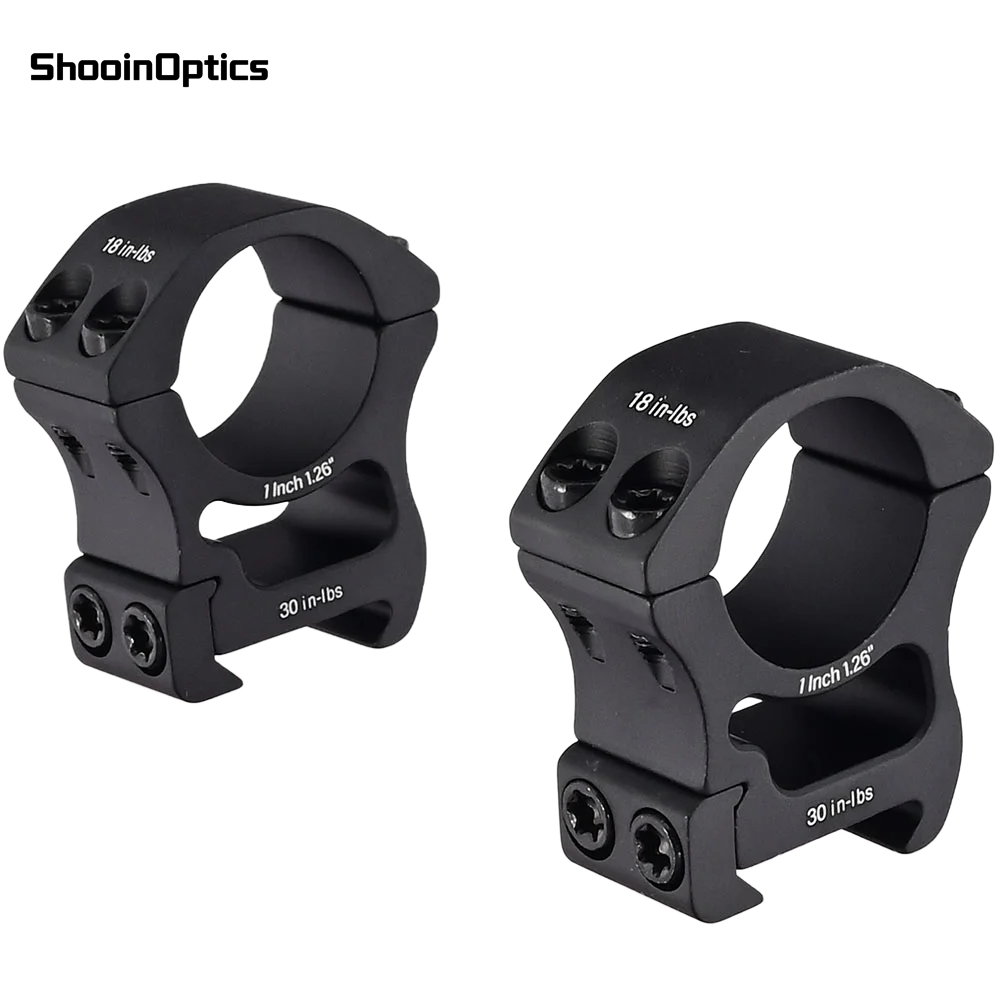 Anillos de montaje de alcance de precisión para Base de mira óptica táctica Weaver Picatinny Rail de 20mm - imagen 5