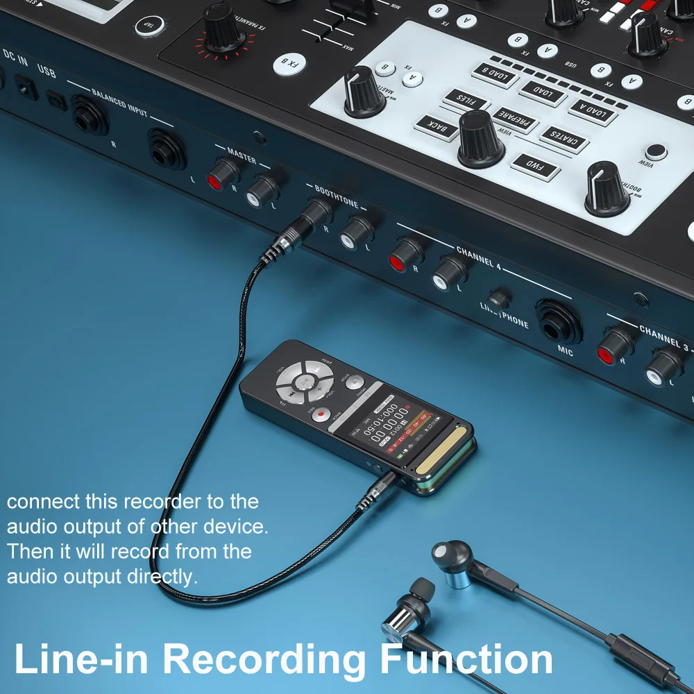 Grabadora de voz AI profesional 9126KBPS Audio de alta resolución para entrevistas reuniones conferencias colección de evidencias grabadora de reducción de ruido