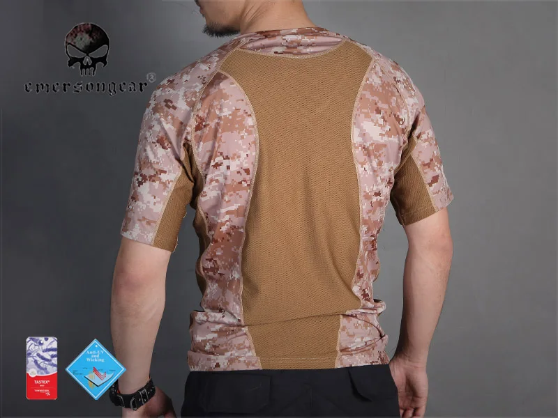 Emersongear-camisas ajustadas para correr, camisa de manga corta, transpirable, piel, AOR1, EM9167 - imagen 4