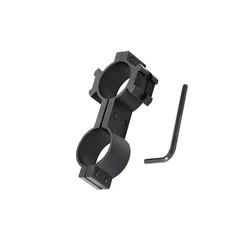 Accesorios para pistola de juguete, soporte láser para linterna con alcance de 30/25,4mm de diámetro, doble anillo, con riel Picatinny superior de 20mm, para caza y deportes