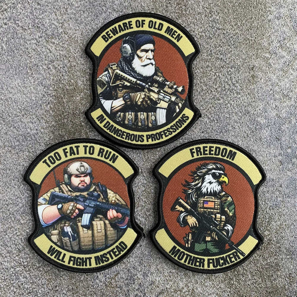 Parche estampado táctico de soldado Rifleman M4, insignia de moral PBS de inteligencia militar, brazalete con gancho y bucle, pegatina para mochila al aire libre - imagen 2