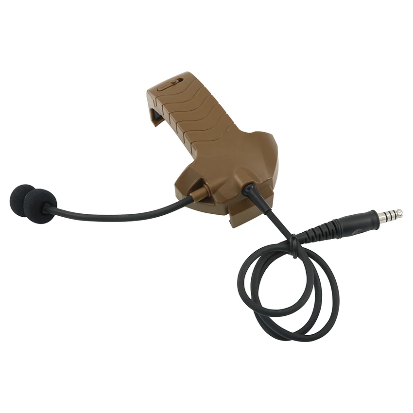 Accesorios para auriculares tácticos, Kit de línea Y, micrófono para Walker's Razor, orejeras electrónicas con PTT táctico Ken para Baofeng - imagen 3