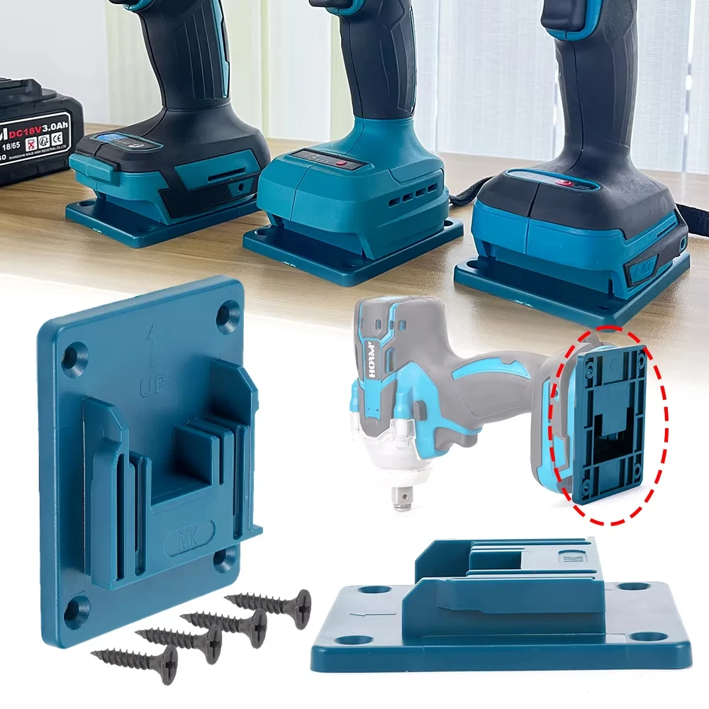 El más nuevo soporte de herramientas eléctricas de montaje en pared de 1/5/10 Uds para Bosch & Makita 18V montaje en pared soporte de batería de almacenamiento fijación - imagen 5