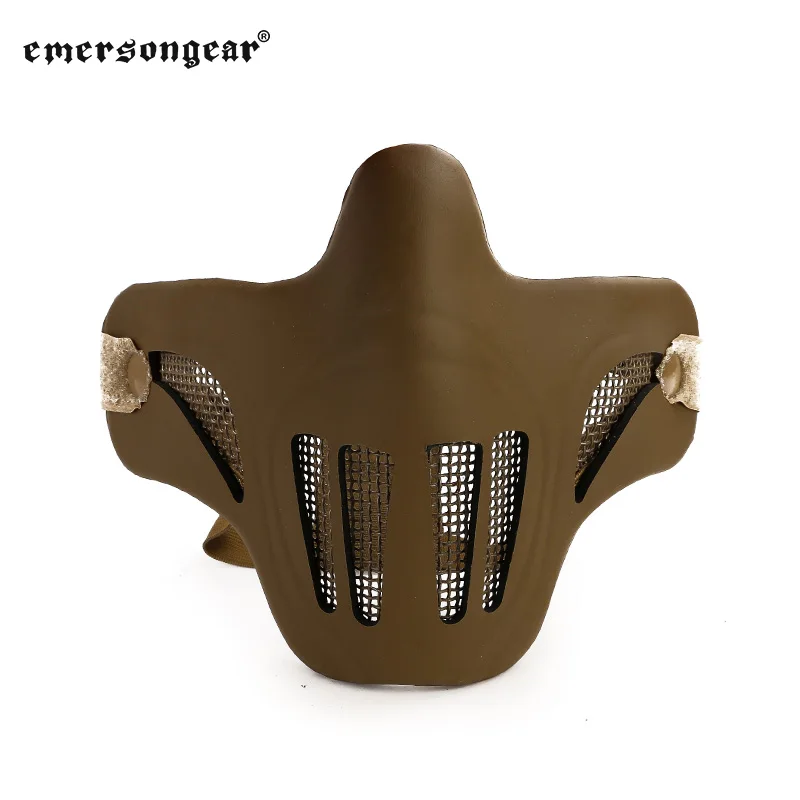 Emersongear-máscara facial de malla estilo Recon fantasma táctico, Media protección, equipo para la cabeza, Airsoft, caza, combate, senderismo, ciclismo, deporte - imagen 3